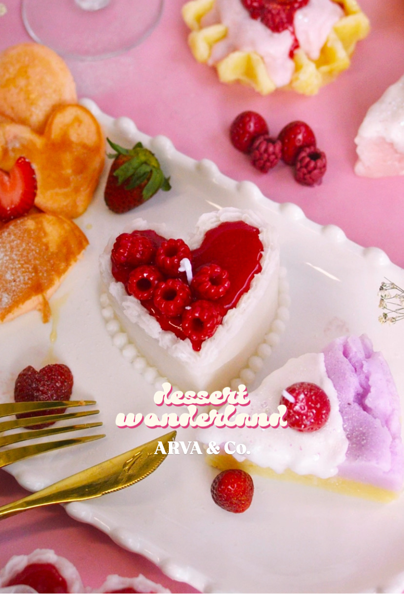 Heart Cake Candle