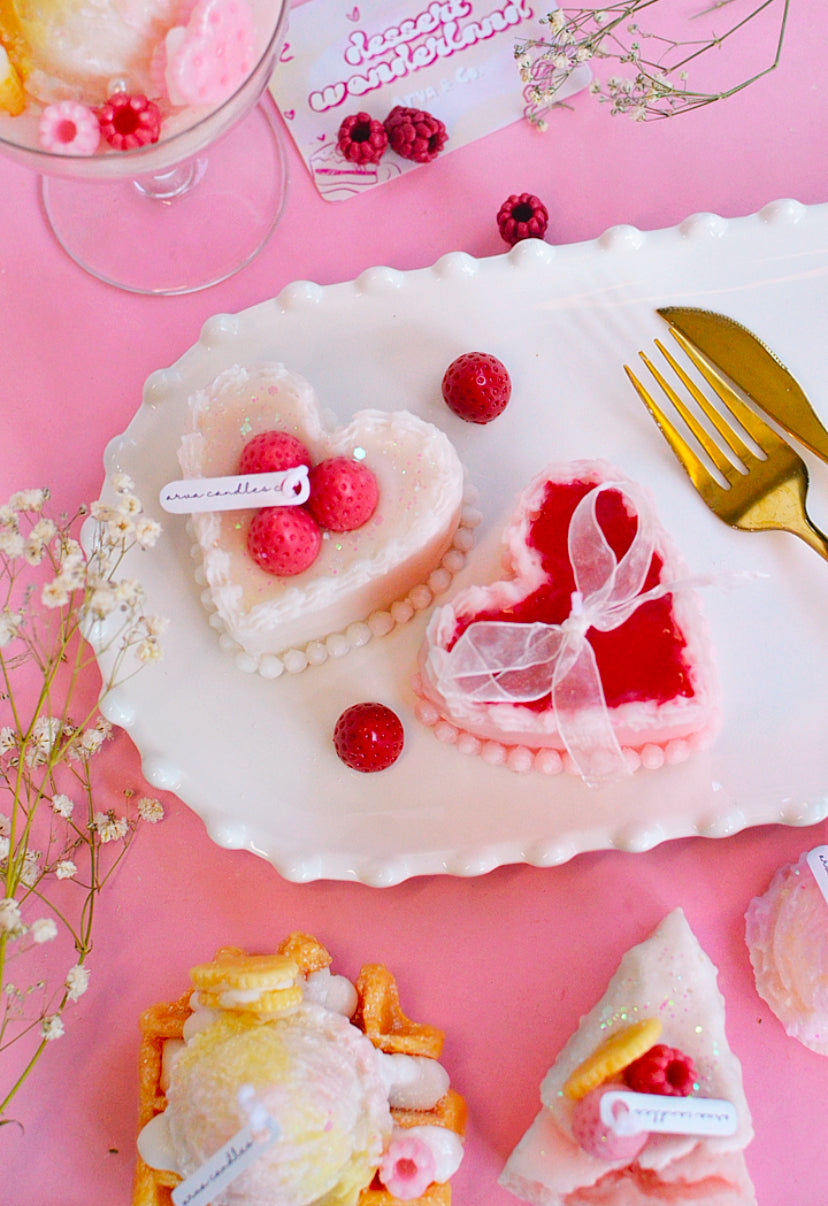 Heart Cake Candle