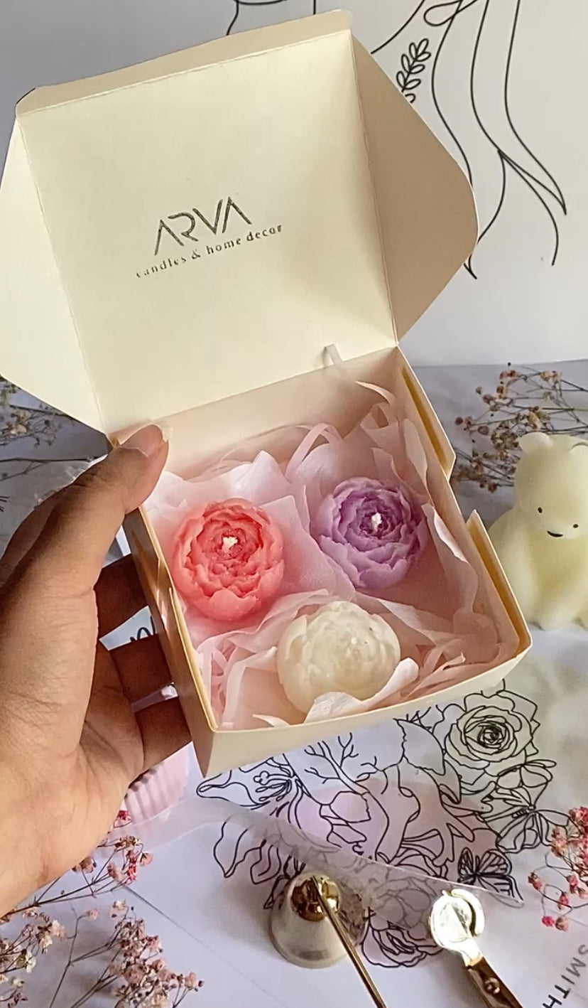 Mini peonies (Set of three)