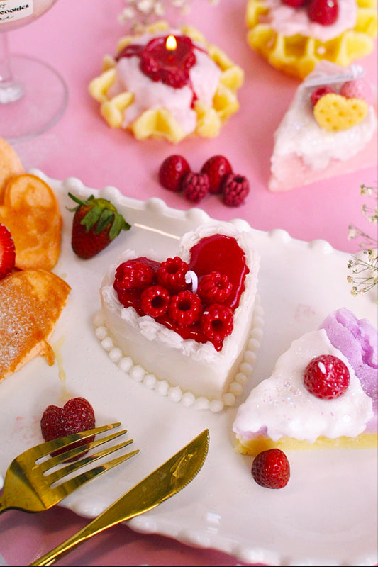 Heart Cake Candle