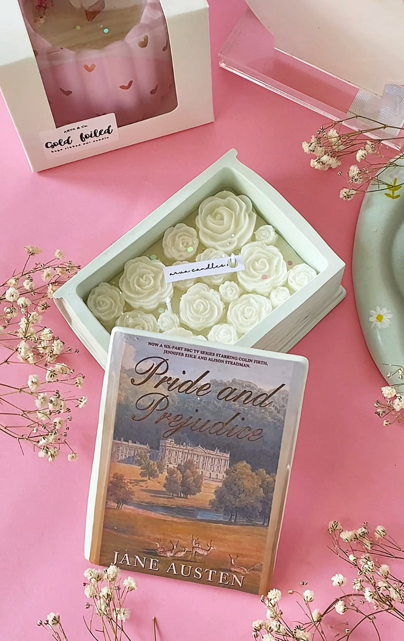 Book Pot Candle (Custom designed)