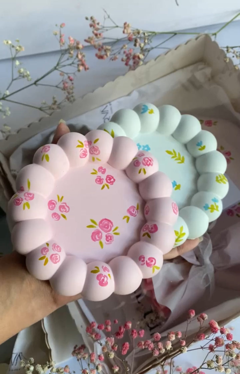 Floral Hand Painted Trays