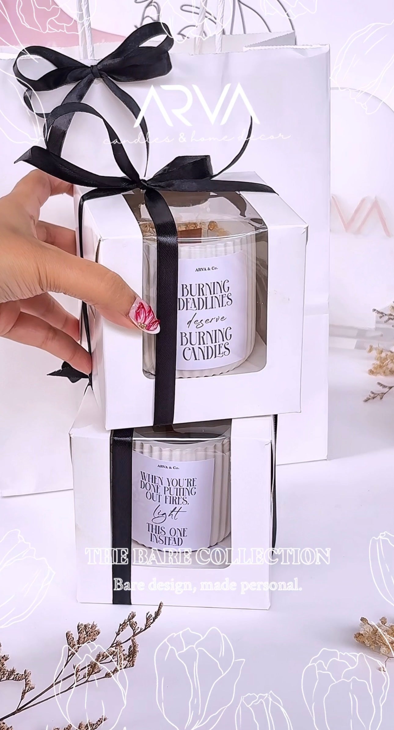 Minimal Custom Candles - The Bare Collection