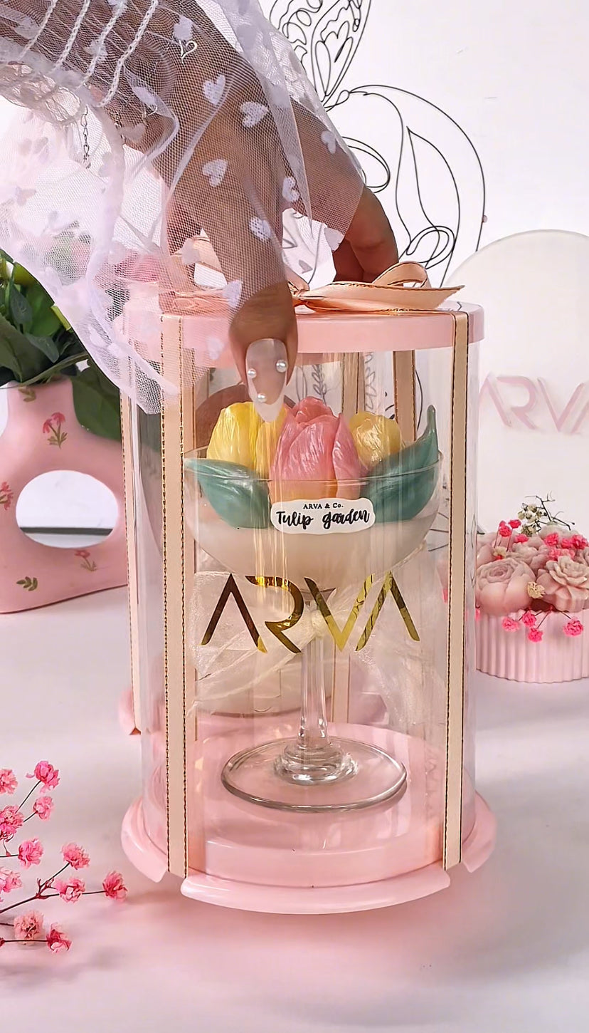 Tulip Garden Candle (Luxuriously Gift Packaged - Limited Edition)