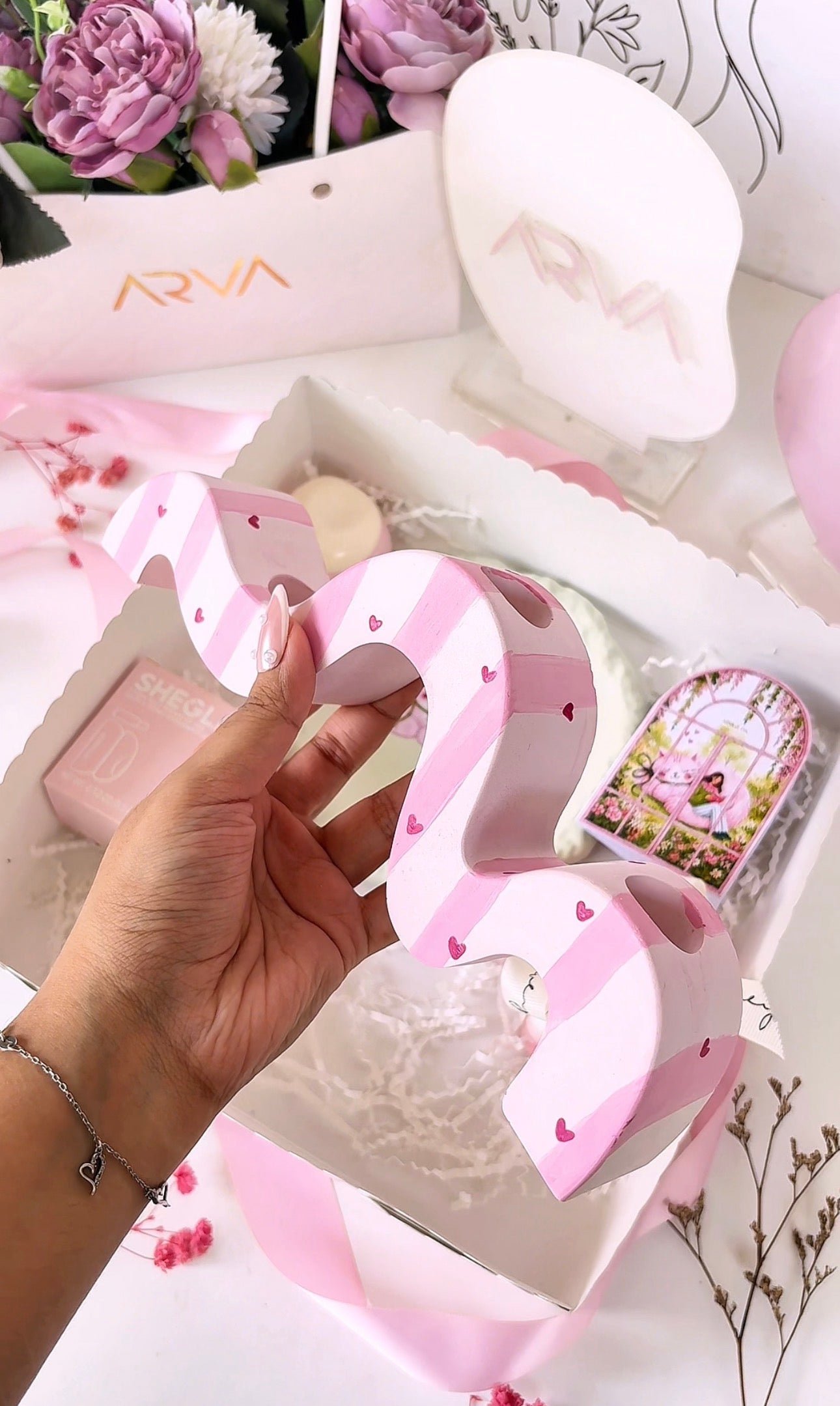 Cat themed Gift Set (Pink)