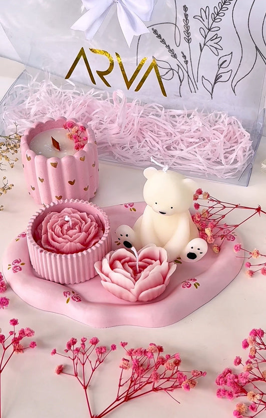 Teddy Bear Pink Gift Set